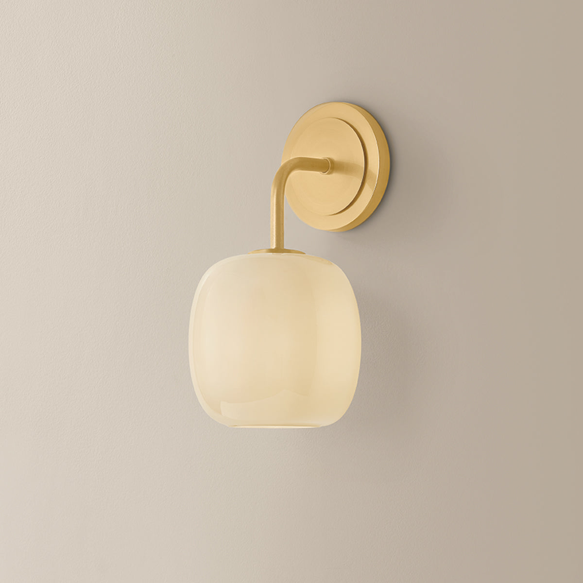 Mitzi by Hudson Valley Lighting Lisette Wall Sconce in Aged Brass, detail view 4