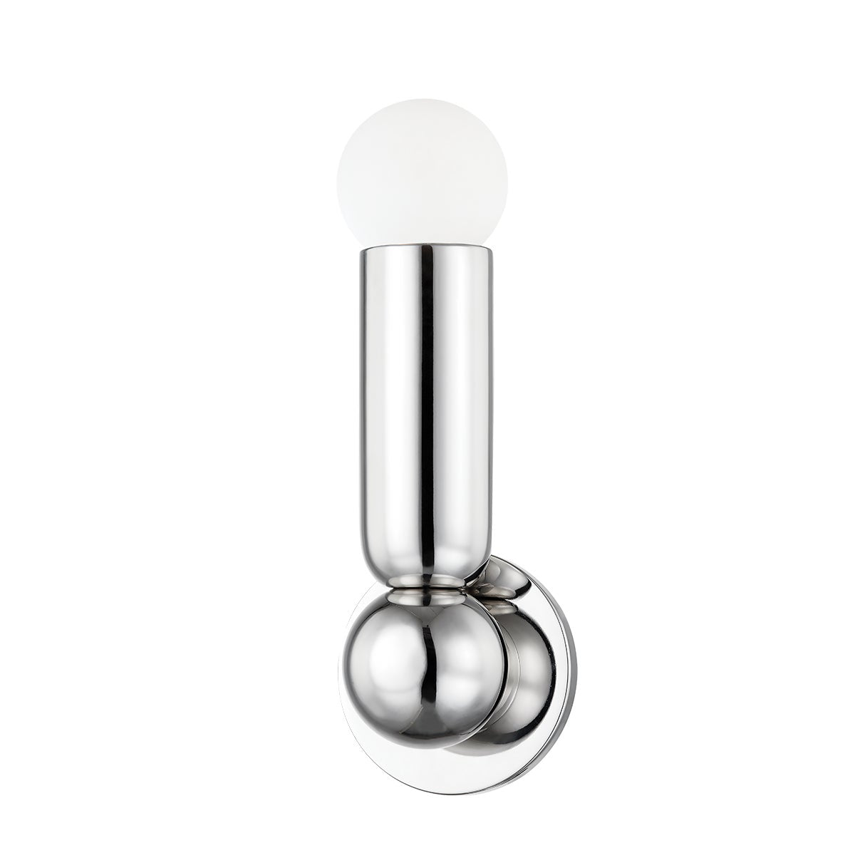 Mitzi by Hudson Valley Lighting Lolly 1-Light Wall Sconce in Polished Nickel