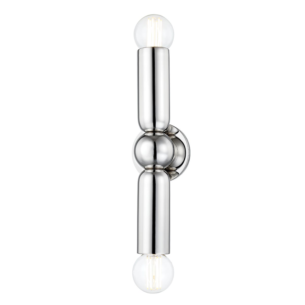 Mitzi by Hudson Valley Lighting Lolly 2-Light Wall Sconce in Polished Nickel