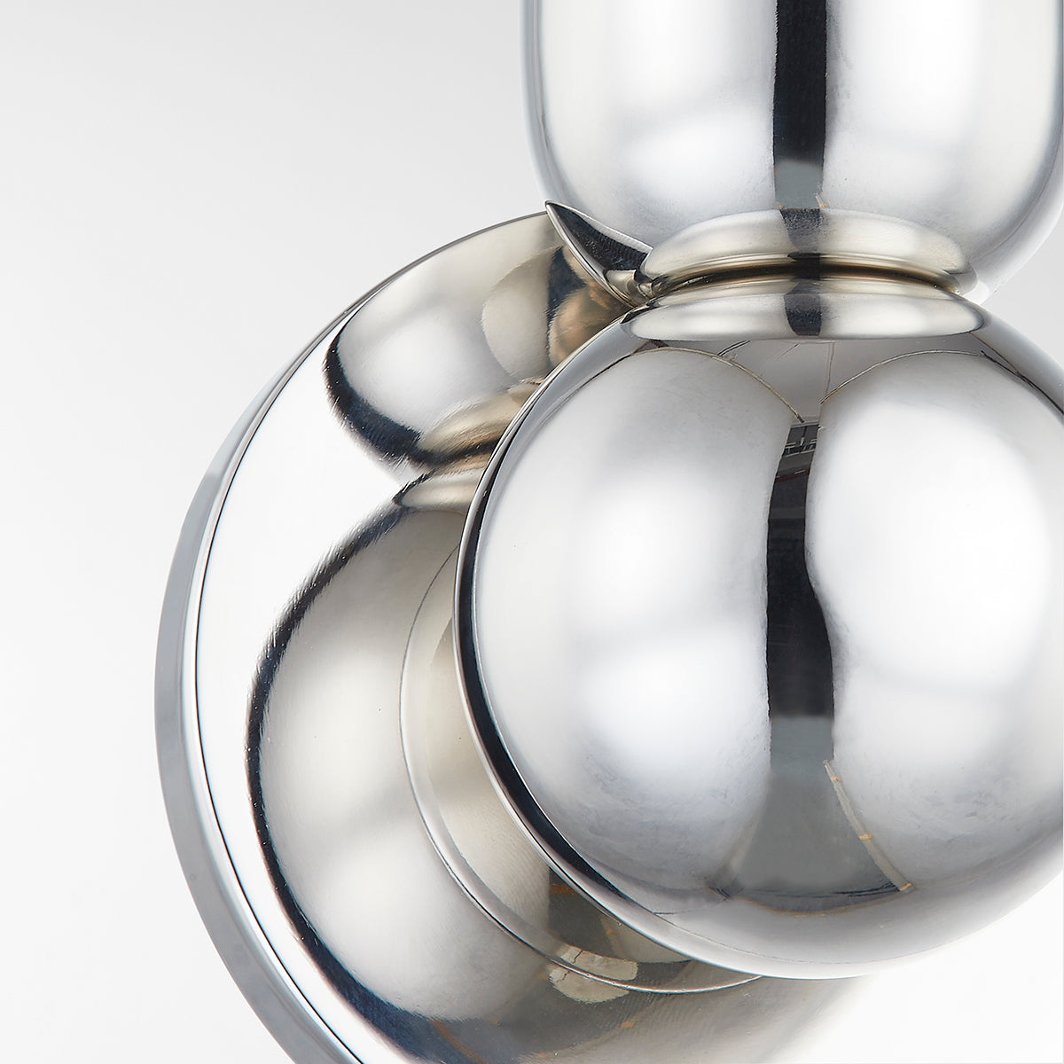 Mitzi by Hudson Valley Lighting Lolly 1-Light Wall Sconce in Polished Nickel, detail view 1