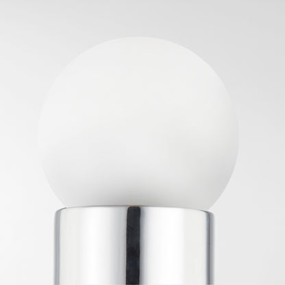 Mitzi by Hudson Valley Lighting Lolly 1-Light Wall Sconce in Polished Nickel, detail view 2