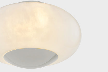 Mitzi by Hudson Valley Lighting Lottie Flush Mount in Polished Nickel, detail view 6