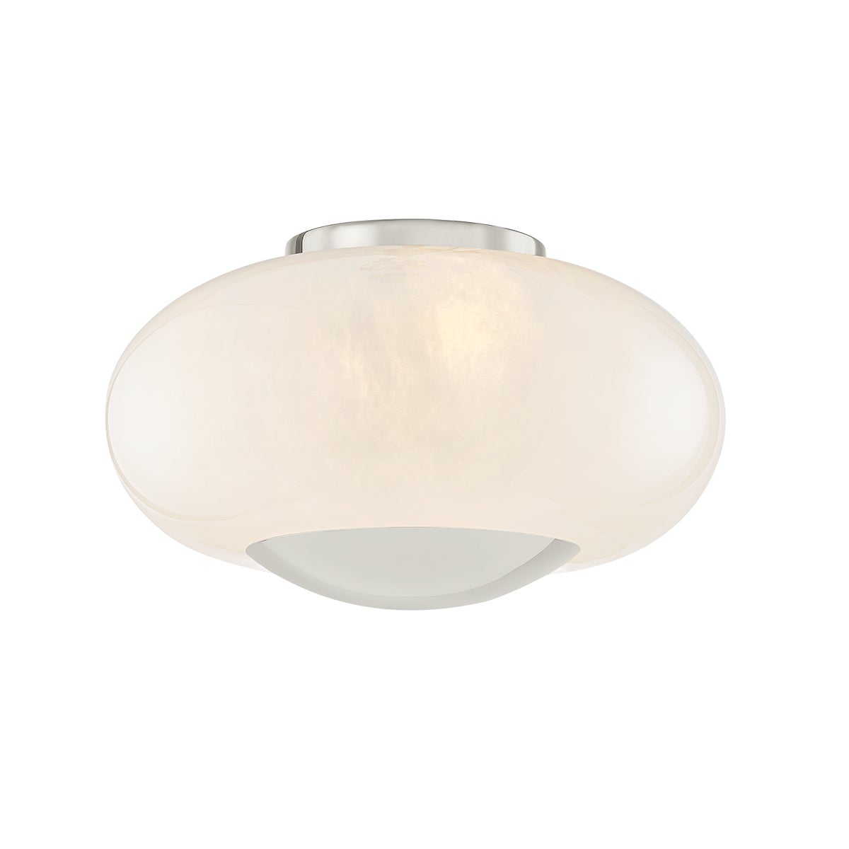 Mitzi by Hudson Valley Lighting Lottie Flush Mount in Polished Nickel