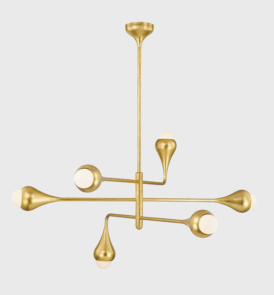 Mitzi by Hudson Valley Lighting Luciel Chandelier in Vintage Gold Leaf, detail view 1