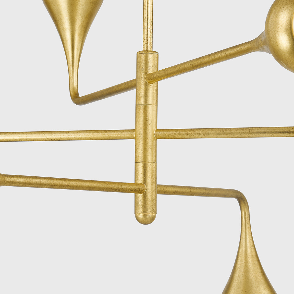Mitzi by Hudson Valley Lighting Luciel Chandelier in Vintage Gold Leaf, detail view 3