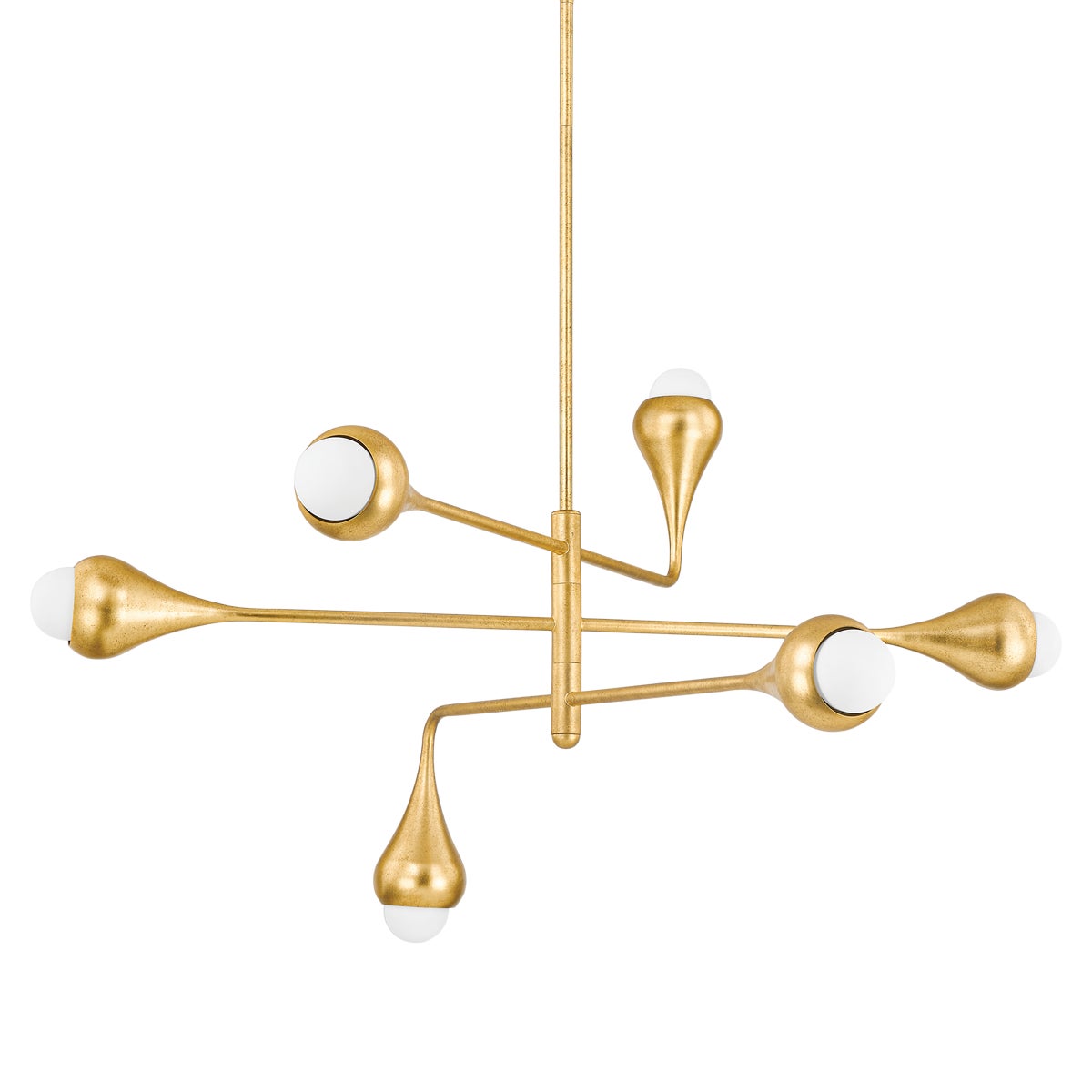 Mitzi by Hudson Valley Lighting Luciel Chandelier in Vintage Gold Leaf