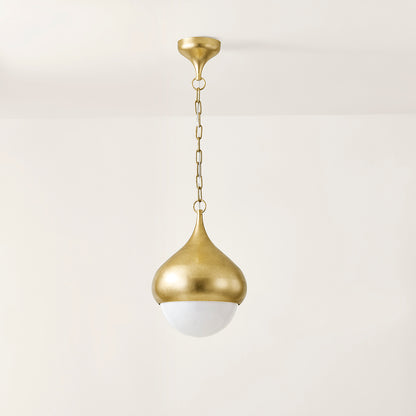 Mitzi by Hudson Valley Lighting Luciel Pendant in Vintage Gold Leaf, detail view 2