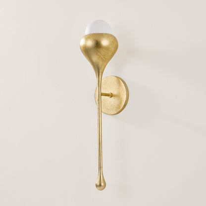 Mitzi by Hudson Valley Lighting Luciel Wall Sconce in Vintage Gold Leaf, detail view 2