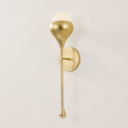 Mitzi by Hudson Valley Lighting Luciel Wall Sconce in Vintage Gold Leaf, detail view 4