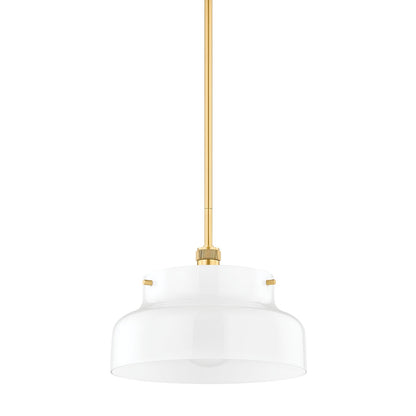 Mitzi by Hudson Valley Lighting Luella Large Pendant in Aged Brass