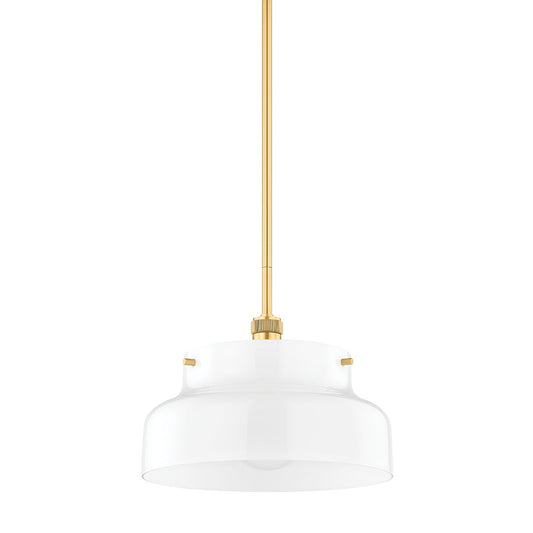Mitzi by Hudson Valley Lighting Luella Large Pendant in Aged Brass