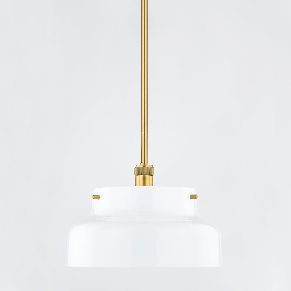 Mitzi by Hudson Valley Lighting Luella Large Pendant in Aged Brass, detail view 1