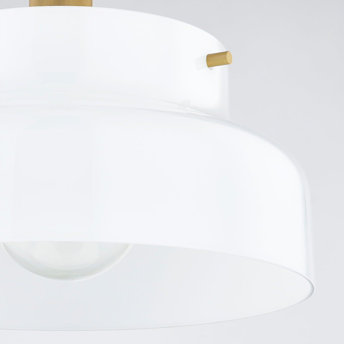 Mitzi by Hudson Valley Lighting Luella Large Pendant in Aged Brass, detail view 2
