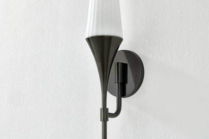 Mitzi by Hudson Valley Lighting Luisa Wall Sconce in True Bronze, detail view 2