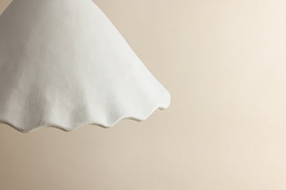 Mitzi by Hudson Valley Lighting Lulu Pendant in Aged Brass / White Plaster, detail view 2