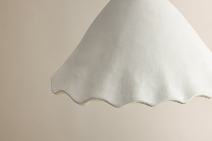 Mitzi by Hudson Valley Lighting Lulu Pendant in Aged Brass / White Plaster, detail view 3