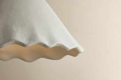 Mitzi by Hudson Valley Lighting Lulu Pendant in Aged Brass / White Plaster, detail view 5