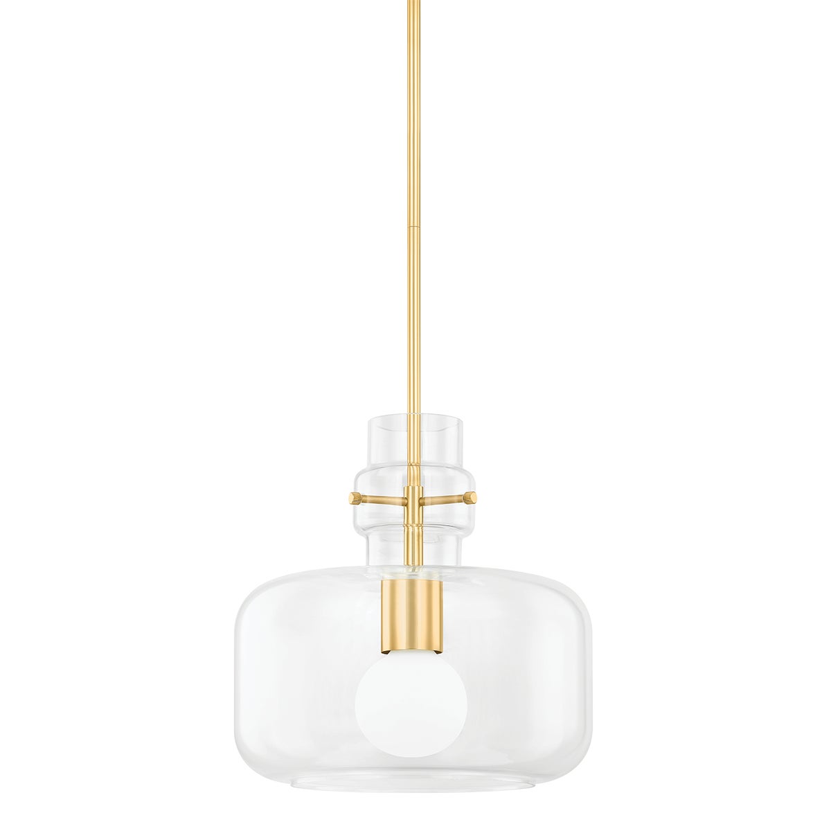 Mitzi by Hudson Valley Lighting Lumi Large Pendant in Aged Brass