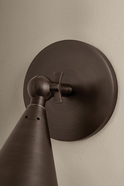 Mitzi by Hudson Valley Lighting Luneth Wall Sconce in Bronze, detail view 3
