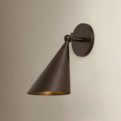 Mitzi by Hudson Valley Lighting Luneth Wall Sconce in Bronze, detail view 4