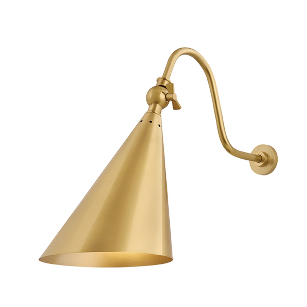 Mitzi by Hudson Valley Lighting Lupe Rechargeable Wall Sconce in Aged Brass
