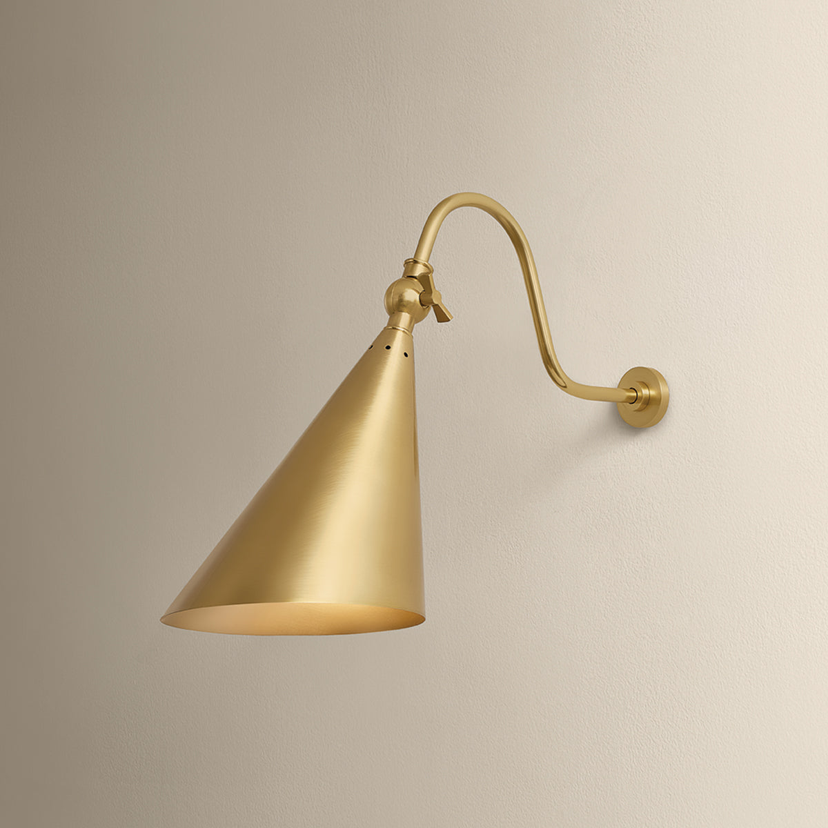 Mitzi by Hudson Valley Lighting Lupe Rechargeable Wall Sconce in Aged Brass, detail view 4