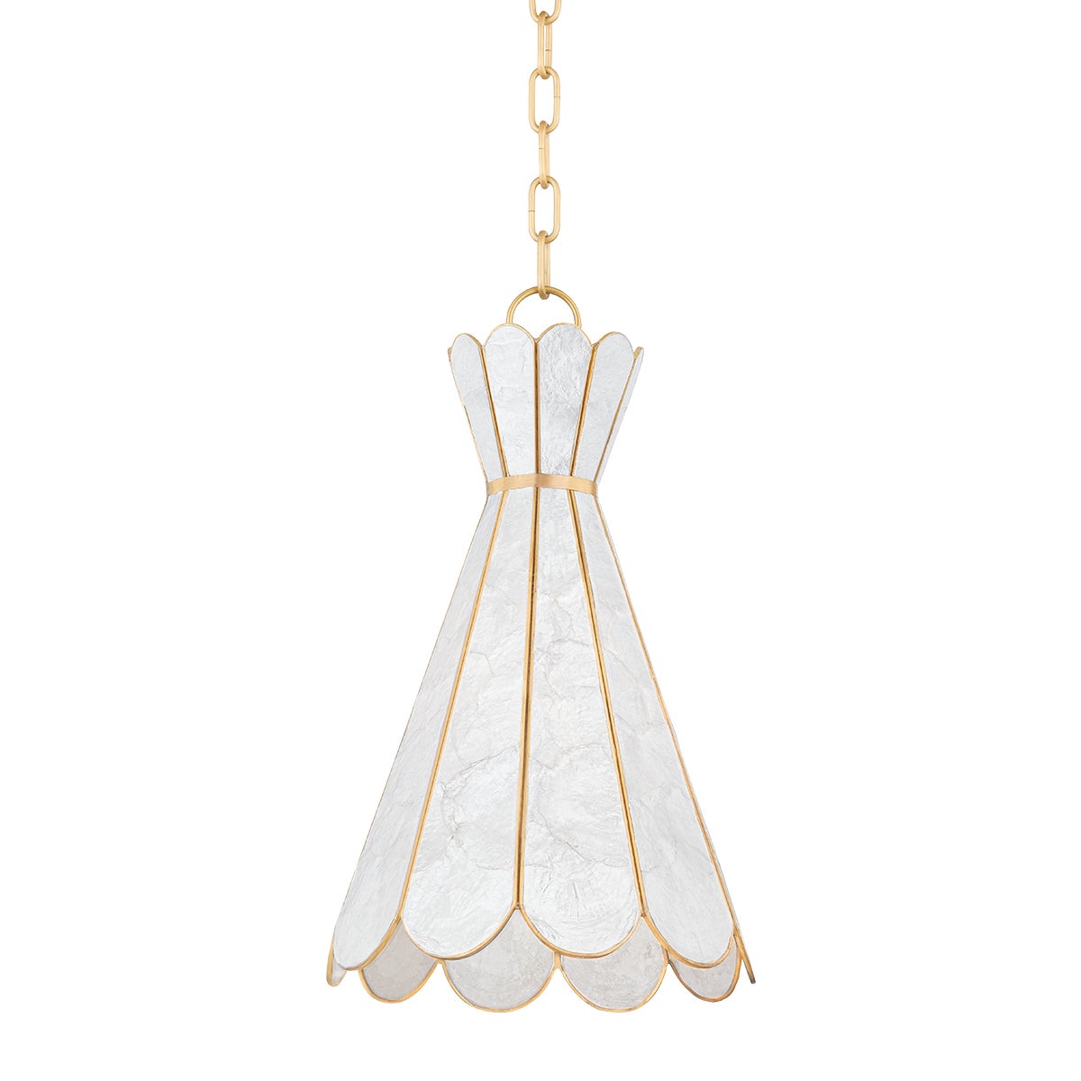 Mitzi by Hudson Valley Lighting Lyra Pendant in Aged Brass