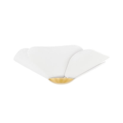 Mitzi by Hudson Valley Lighting Madeline Flush Mount in Aged Brass