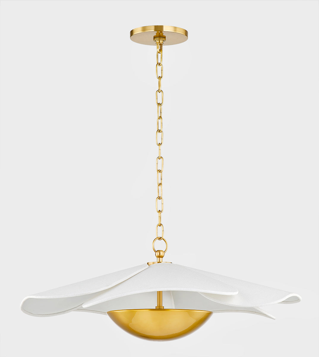 Mitzi by Hudson Valley Lighting Madeline Pendant in Aged Brass, detail view 1