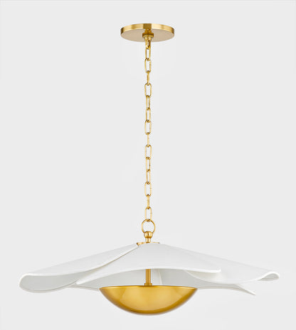 Mitzi by Hudson Valley Lighting Madeline Pendant in Aged Brass, detail view 1
