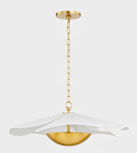 Mitzi by Hudson Valley Lighting Madeline Pendant in Aged Brass, detail view 1