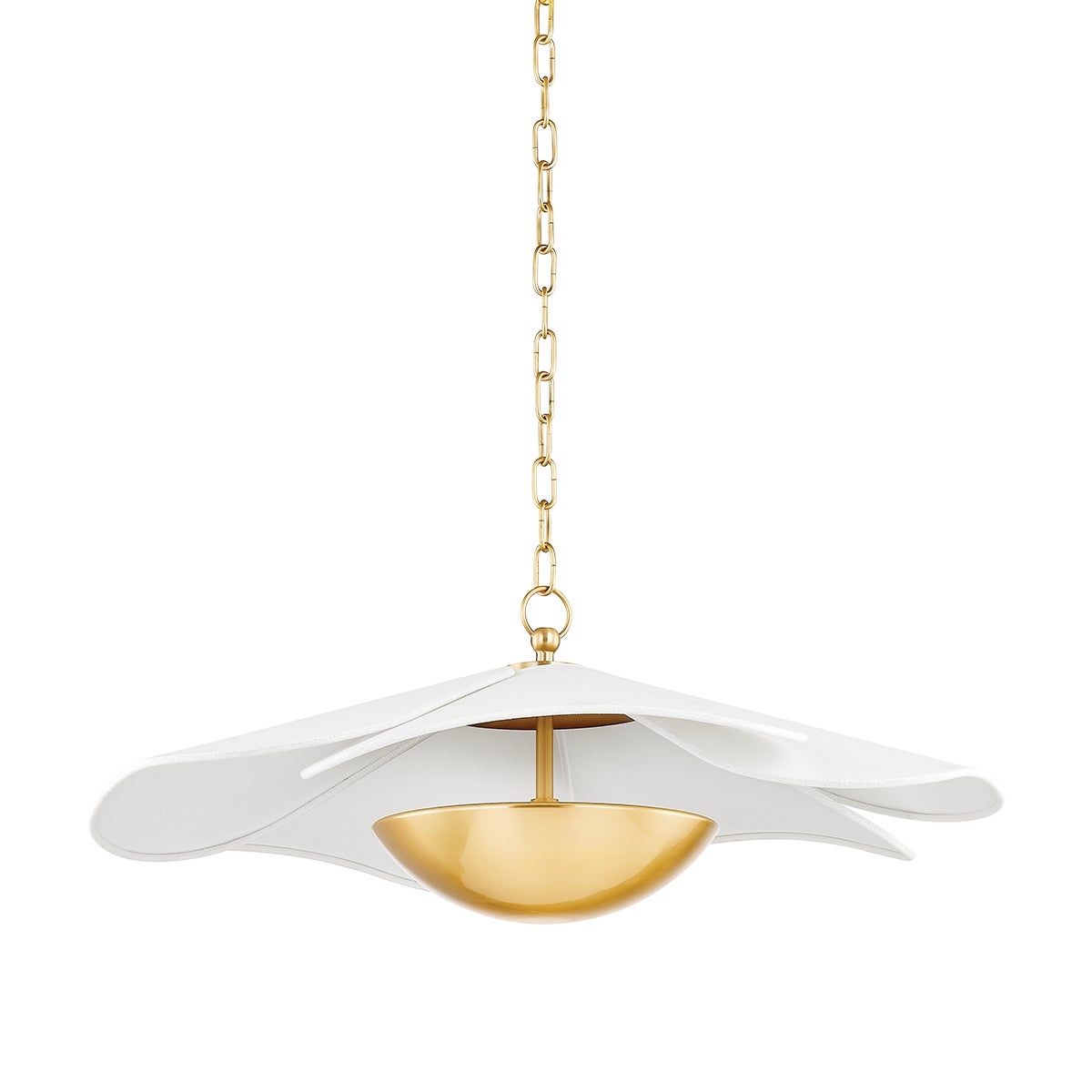 Mitzi by Hudson Valley Lighting Madeline Pendant in Aged Brass