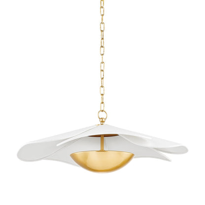 Mitzi by Hudson Valley Lighting Madeline Pendant in Aged Brass