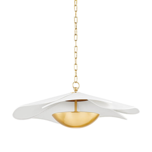 Mitzi by Hudson Valley Lighting Madeline Pendant in Aged Brass