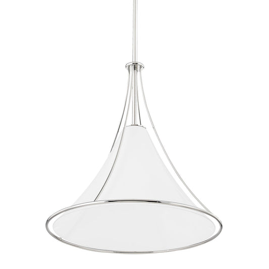 Mitzi by Hudson Valley Lighting Madelyn Large Pendant in Polished Nickel