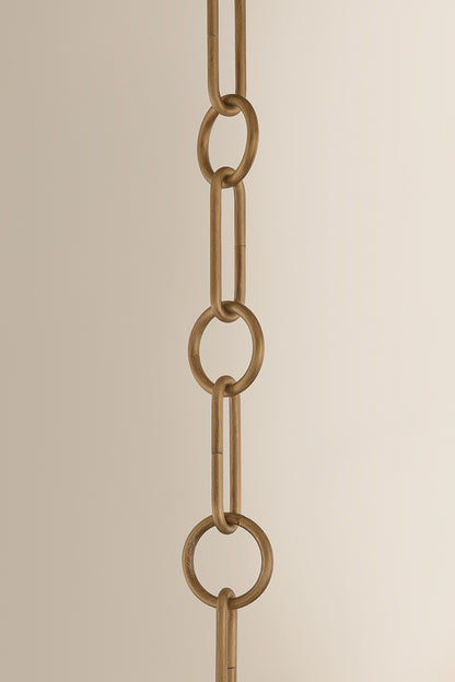 Mitzi by Hudson Valley Lighting Maliah Small Pendant in Patina Brass / Cream Opal Glass, detail view 3
