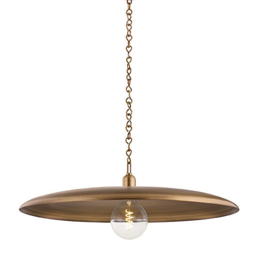 Mitzi by Hudson Valley Lighting Mamie Large Pendant in Patina Brass