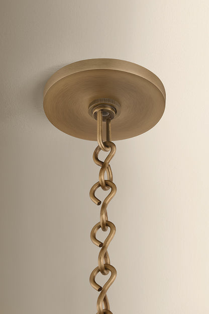 Mitzi by Hudson Valley Lighting Mamie Small Pendant in Patina Brass, detail view 1