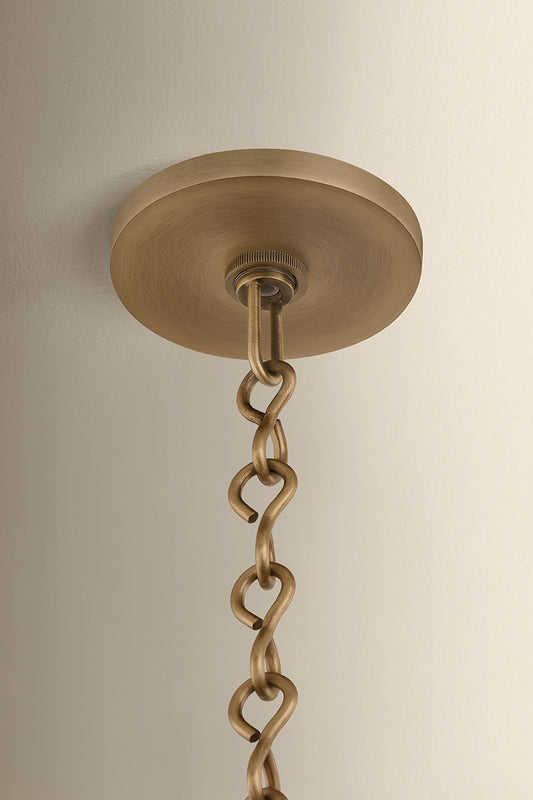Mitzi by Hudson Valley Lighting Mamie Small Pendant in Patina Brass, detail view 1