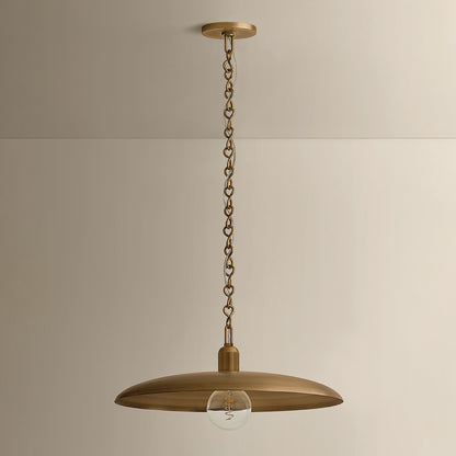 Mitzi by Hudson Valley Lighting Mamie Small Pendant in Patina Brass, detail view 2