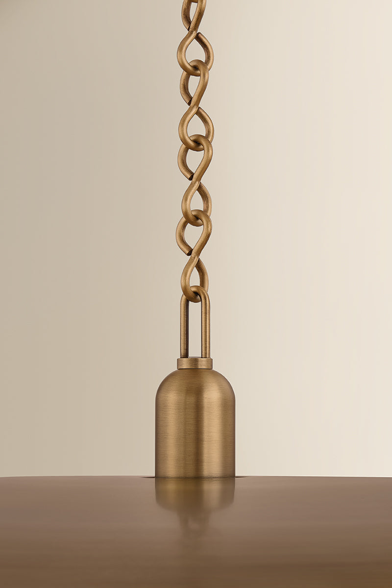 Mitzi by Hudson Valley Lighting Mamie Small Pendant in Patina Brass, detail view 3