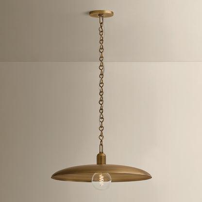 Mitzi by Hudson Valley Lighting Mamie Small Pendant in Patina Brass, detail view 4