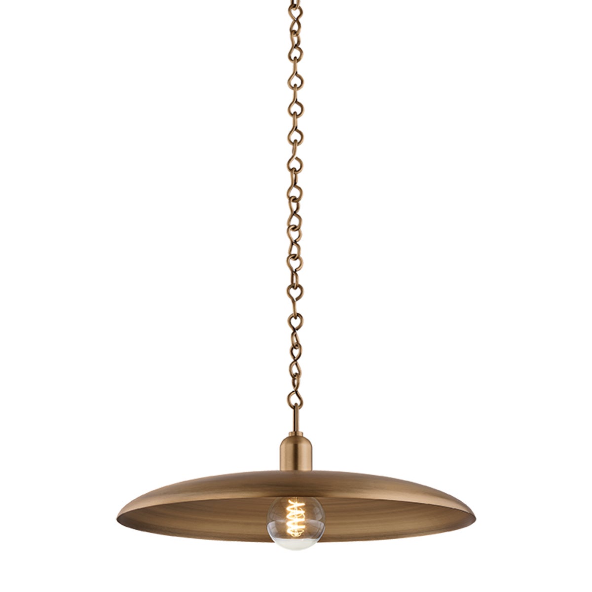 Mitzi by Hudson Valley Lighting Mamie Small Pendant in Patina Brass