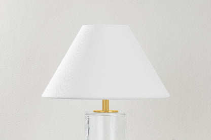 Mitzi by Hudson Valley Lighting Mandy Table Lamp in Aged Brass, detail view 1