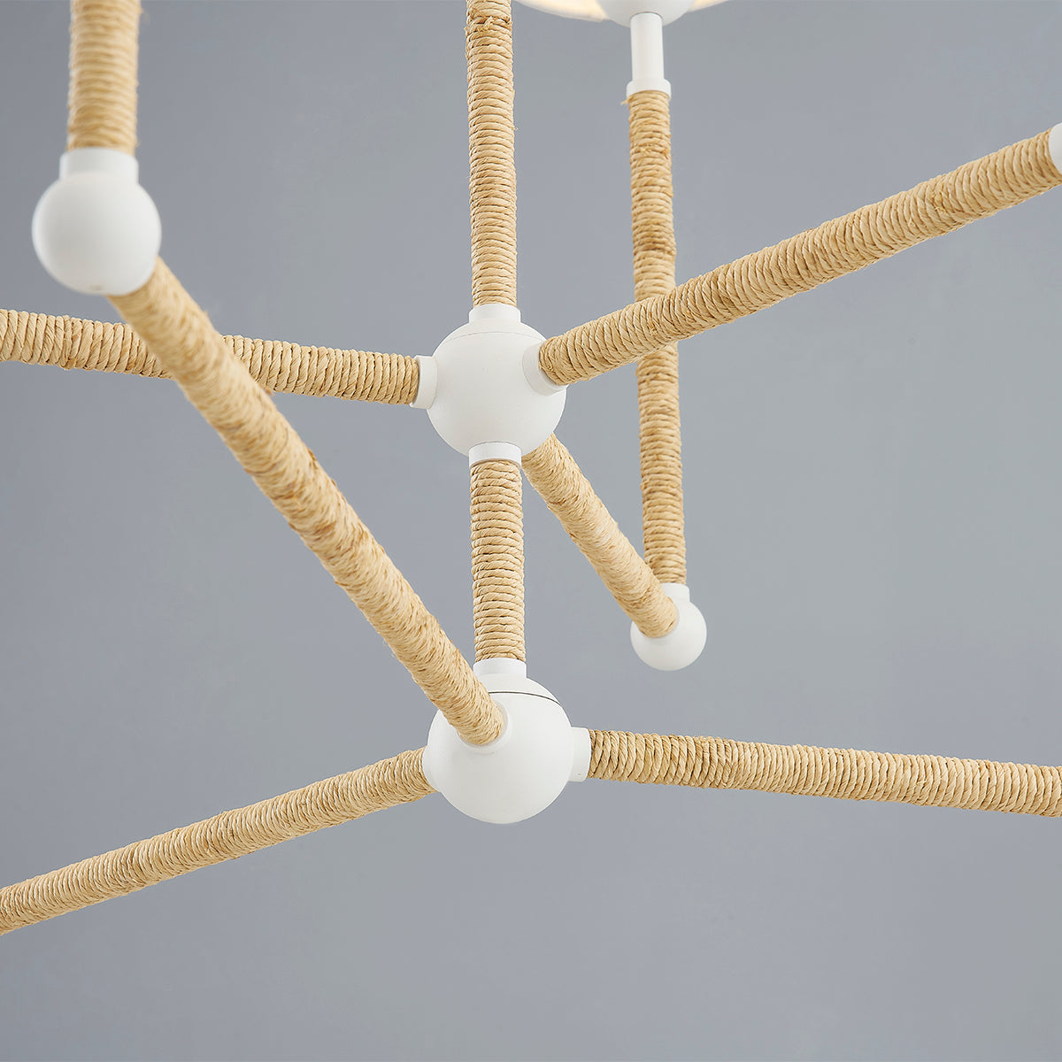 Mitzi by Hudson Valley Lighting Mariana 6-Light Chandelier in Textured White, detail view 2