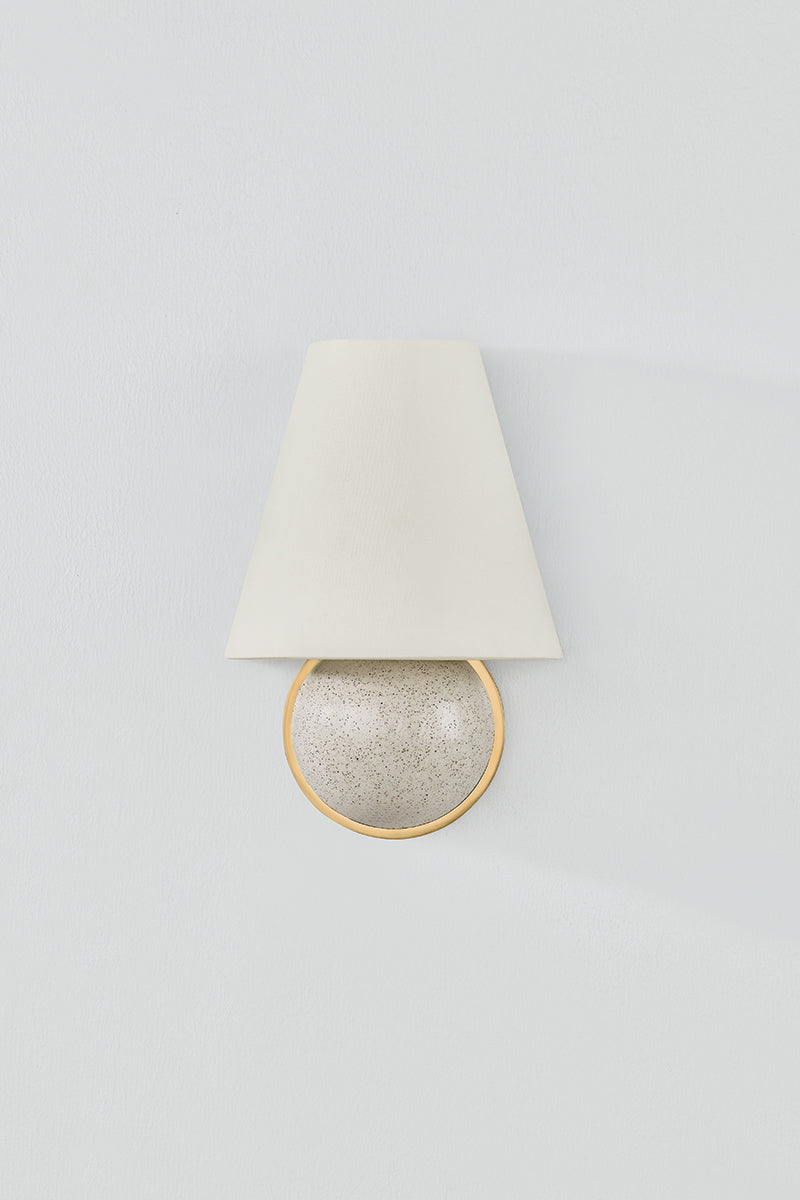 Mitzi by Hudson Valley Lighting Marlena Wall Sconce in Aged Brass, detail view 1