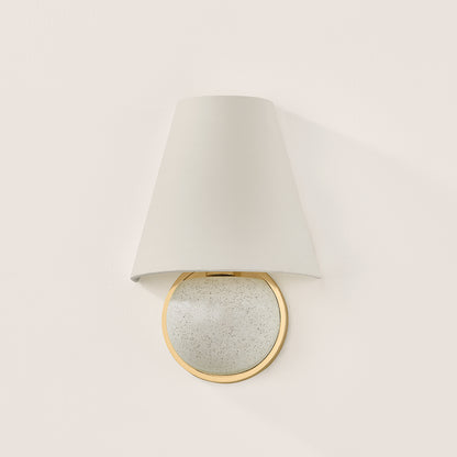 Mitzi by Hudson Valley Lighting Marlena Wall Sconce in Aged Brass, detail view 2