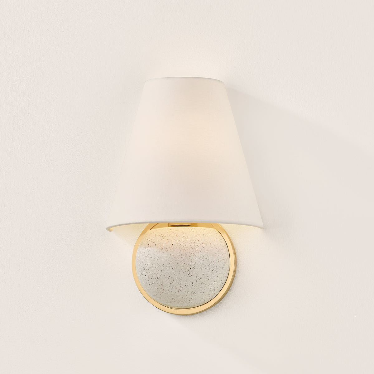 Mitzi by Hudson Valley Lighting Marlena Wall Sconce in Aged Brass, detail view 4