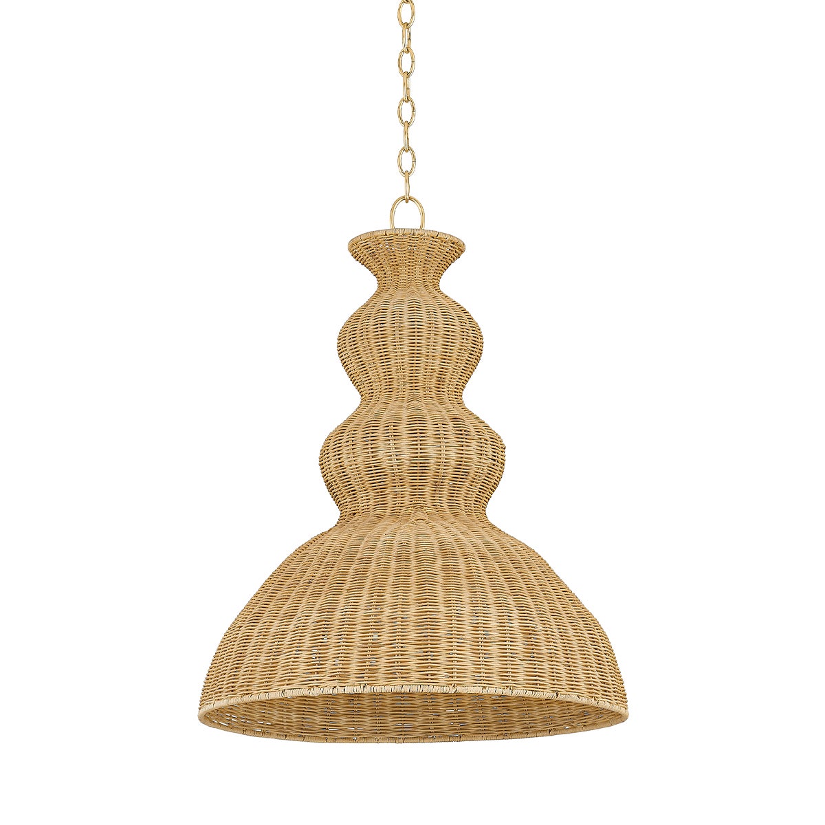 Mitzi by Hudson Valley Lighting Mayla Large Pendant in Aged Brass