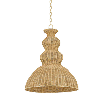 Mitzi by Hudson Valley Lighting Mayla Large Pendant in Aged Brass